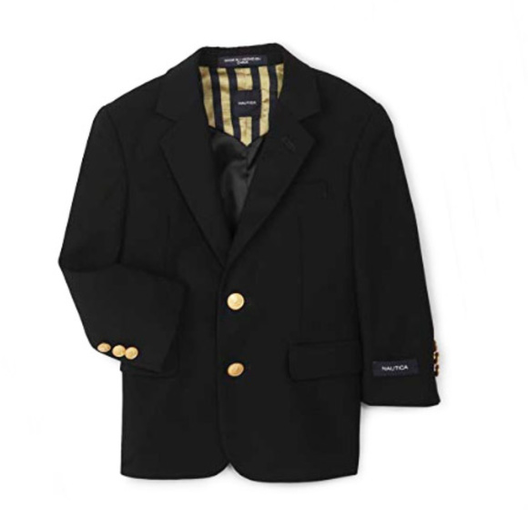 Nautica Boys' Brass Button Blazer Jacket - Picture 1 of 1